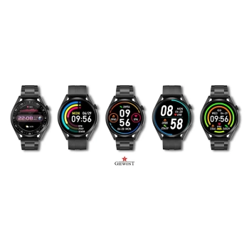 Smartwatch Giewont GW450-1 Czarny + Pasek Czarny Silikonowy