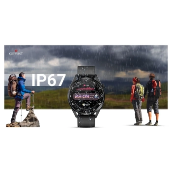 Smartwatch Giewont GW450-1 Czarny + Pasek Czarny Silikonowy