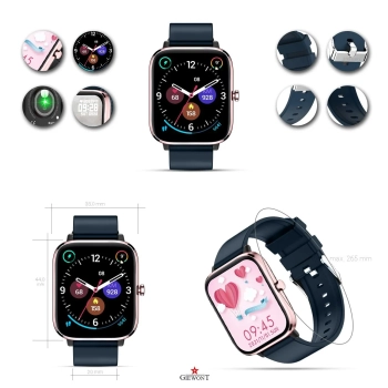 Smartwatch Giewont GW230-5 Różowe Złoto-Niebieski