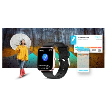Smartwatch Giewont GW230-3 Różowe Złoto-Czarny