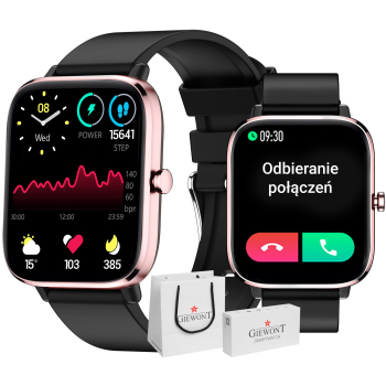 Smartwatch Giewont GW230-3 Różowe Złoto-Czarny