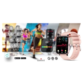 Smartwatch Giewont GW230-1 Różowe Złoto-Różowy