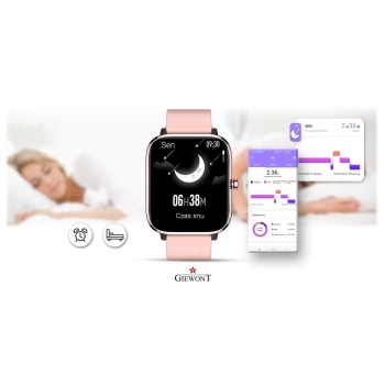 Smartwatch Giewont GW230-1 Różowe Złoto-Różowy