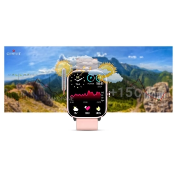 Smartwatch Giewont GW230-1 Różowe Złoto-Różowy