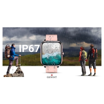 Smartwatch Giewont GW230-1 Różowe Złoto-Różowy