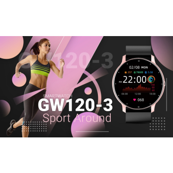 Smartwatch GIEWONT Sport Around GW120-3 - Rose Gold/Black Effect