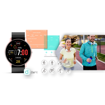 Smartwatch GIEWONT Sport Around GW120-3 - Rose Gold/Black Effect
