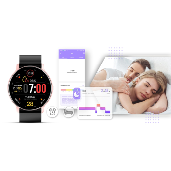Smartwatch GIEWONT Sport Around GW120-3 - Rose Gold/Black Effect