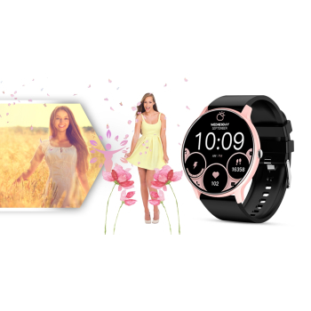 Smartwatch GIEWONT Sport Around GW120-3 - Rose Gold/Black Effect