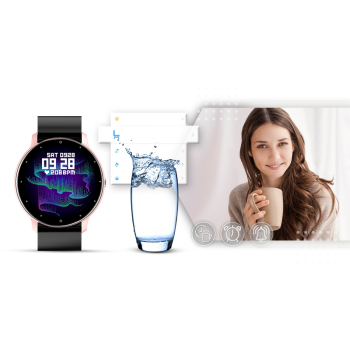 Smartwatch GIEWONT Sport Around GW120-3 - Rose Gold/Black Effect