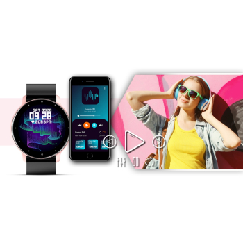 Smartwatch GIEWONT Sport Around GW120-3 - Rose Gold/Black Effect
