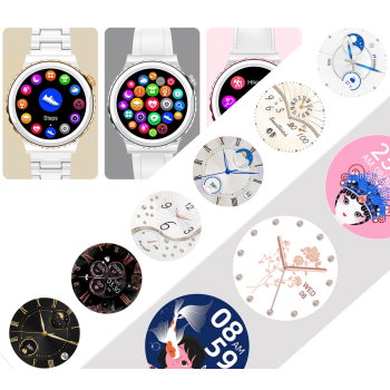 Smartwatch Damski Rubicon RNCE92 PRO White/2 x Pasek SMARUB171