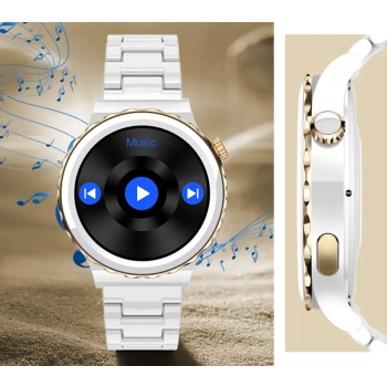 Smartwatch Damski Rubicon RNCE92 PRO White/2 x Pasek SMARUB171