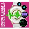 Smartwatch Damski Rubicon RNCF02-2 Złoty + Pasek Różowy