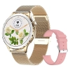Smartwatch Damski Rubicon RNCF02-2 Złoty + Pasek Różowy