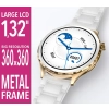 Smartwatch Damski Rubicon RNCF02-2 Złoty + Pasek Różowy