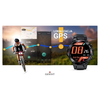 Smartwatch Giewont GW460-1 Czarny GPS