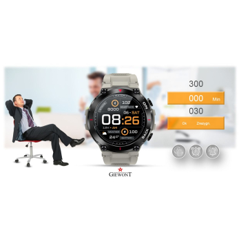 Smartwatch Giewont GW460-3 Szary GPS