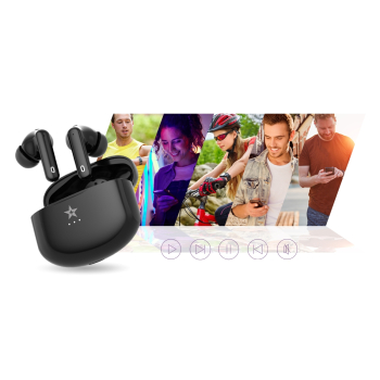 Słuchawki bezprzewodowe Giewont RealSound PRO ANC ENC GWS800-1 Czarne