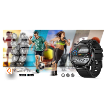 Smartwatch Gravity GT21-3 + Czarny Pasek Silikonowy