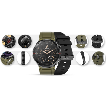 Smartwatch Gravity GT21-7 + Czarny Pasek Silikonowy