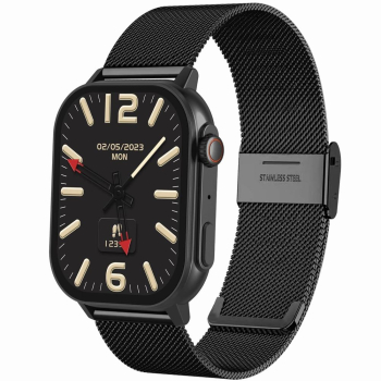 Smartwatch Gravity GT15-2 Pomarańczowy Pasek Silikonowy + Czarna Bransoleta