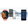Smartwatch Gravity GT15-3 Czerwony Pasek Silikonowy + Czarna Bransoleta