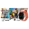 Smartwatch Gravity GT15-3 Czerwony Pasek Silikonowy + Czarna Bransoleta