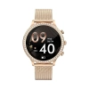 Smartwatch Damski Veltori VT310-1 Złota Bransoleta + Różowy Pasek Silikonowy