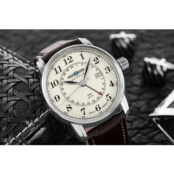 Zegarek Męski Zeppelin LZ127 Graf Zeppelin GMT 7642-5 + BOX
