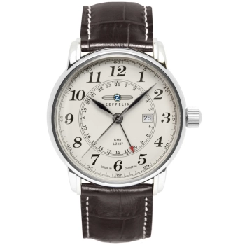 Zegarek Męski Zeppelin LZ127 Graf Zeppelin GMT 7642-5 + BOX