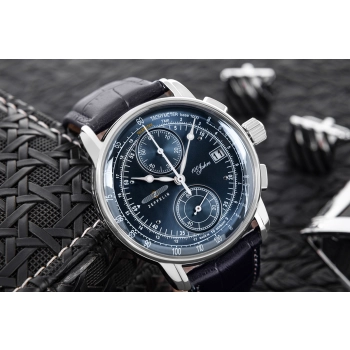 Zegarek Męski ZEPPELIN 100 Yahre Chronograph 8670-3 + BOX