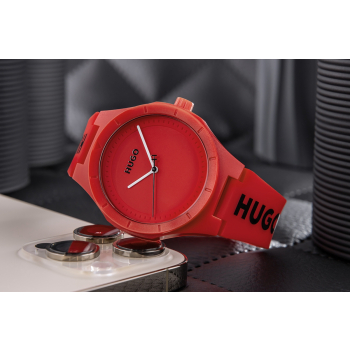 Zegarek Męski Hugo Lit For Him Red 1530346 + BOX