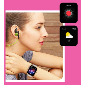 Smartwatch Damski Rubicon RNCF03-5 Różowe złoto + 2 Paski