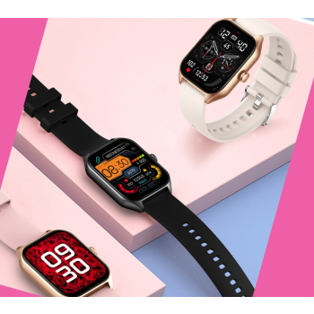 Smartwatch Damski Rubicon RNCF03-5 Różowe złoto + 2 Paski
