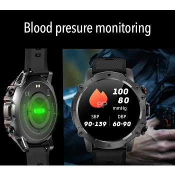 Smartwatch Męski Rubicon RNCF18-1 BLACK Bransoleta + Pasek