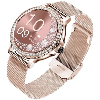 Smartwatch Damski Rubicon RNCF19-1 Różowe Złoto  Bransoleta + Pasek