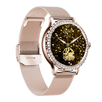 Smartwatch Damski Rubicon RNCF19-1 Różowe Złoto  Bransoleta + Pasek