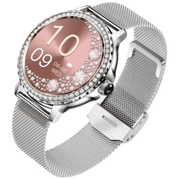 Smartwatch Damski Rubicon RNCF19-1 Silver  Bransoleta + Pasek