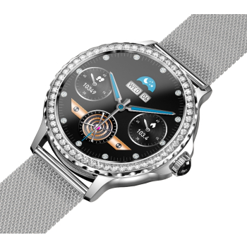 Smartwatch Damski Rubicon RNCF19-1 Silver  Bransoleta + Pasek