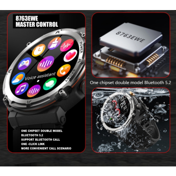 Smartwatch Męski Rubicon RNCF25-1 BLACK
