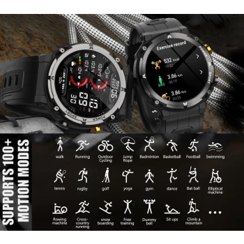 Smartwatch Męski Rubicon RNCF25-1 BLACK