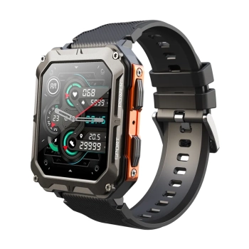 Smartwatch Męski Rubicon RNCF27 BLACK/ORANGE