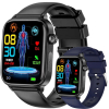 Smartwatch Męski Rubicon RNCF33 BLACK + Pasek Granatowy