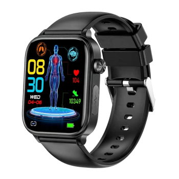 Smartwatch Męski Rubicon RNCF33 BLACK + Pasek Granatowy