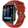Smartwatch Męski Rubicon RNCF33 BLACK + Pasek Bordowy