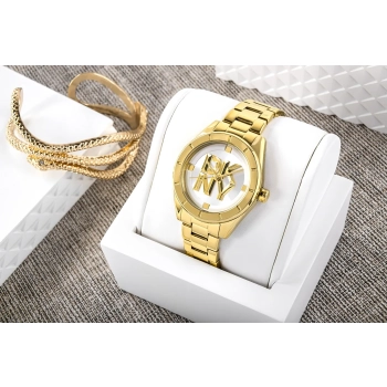 Zegarek Damski DKNY Chambers Midi Gold DK1L016M0065 + BOX