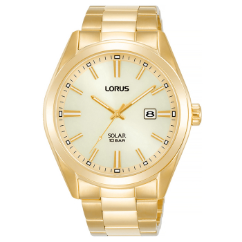 Zegarek Męski LORUS Solar Gold RX338AX9 + BOX