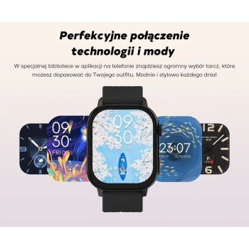 Smartwatch Damski GRAVITY GT15-10 Biały Pasek Silikonowy + Złota Bransoleta