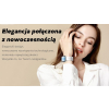 Smartwatch Damski GRAVITY GT15-12 Granatowy Pasek Silikonowy + Czarna Bransoleta